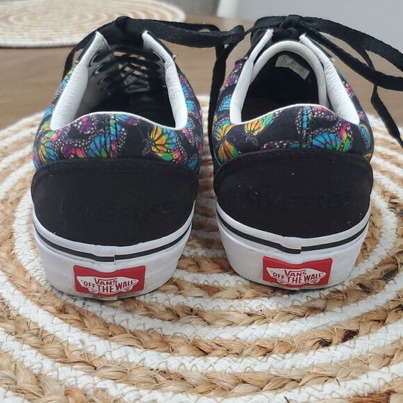 Vans Old Skool ‘Butterfly Kisses’ Black Colorway Skate Shoes, Unisex,6.5W/5M - Picture 5 of 8